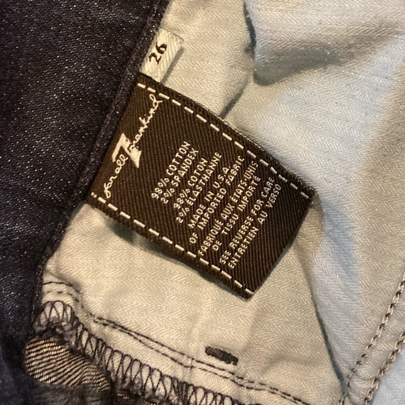 Seven for All Mankind Mid Rise Dark Wash Bootcut Jeans Sz 26 - Picture 4 of 10